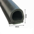 TSEC 011 Self-Adhesive Neoprene Rubber Trim – Flexible Weatherproof Seal (15mm x 14mm)