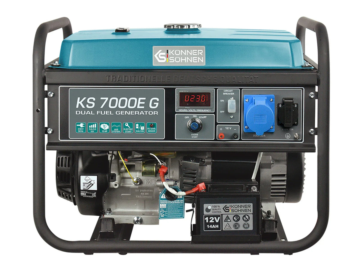 Könner & Söhnen KS 7000E G Dual Fuel LPG/Petrol Generator