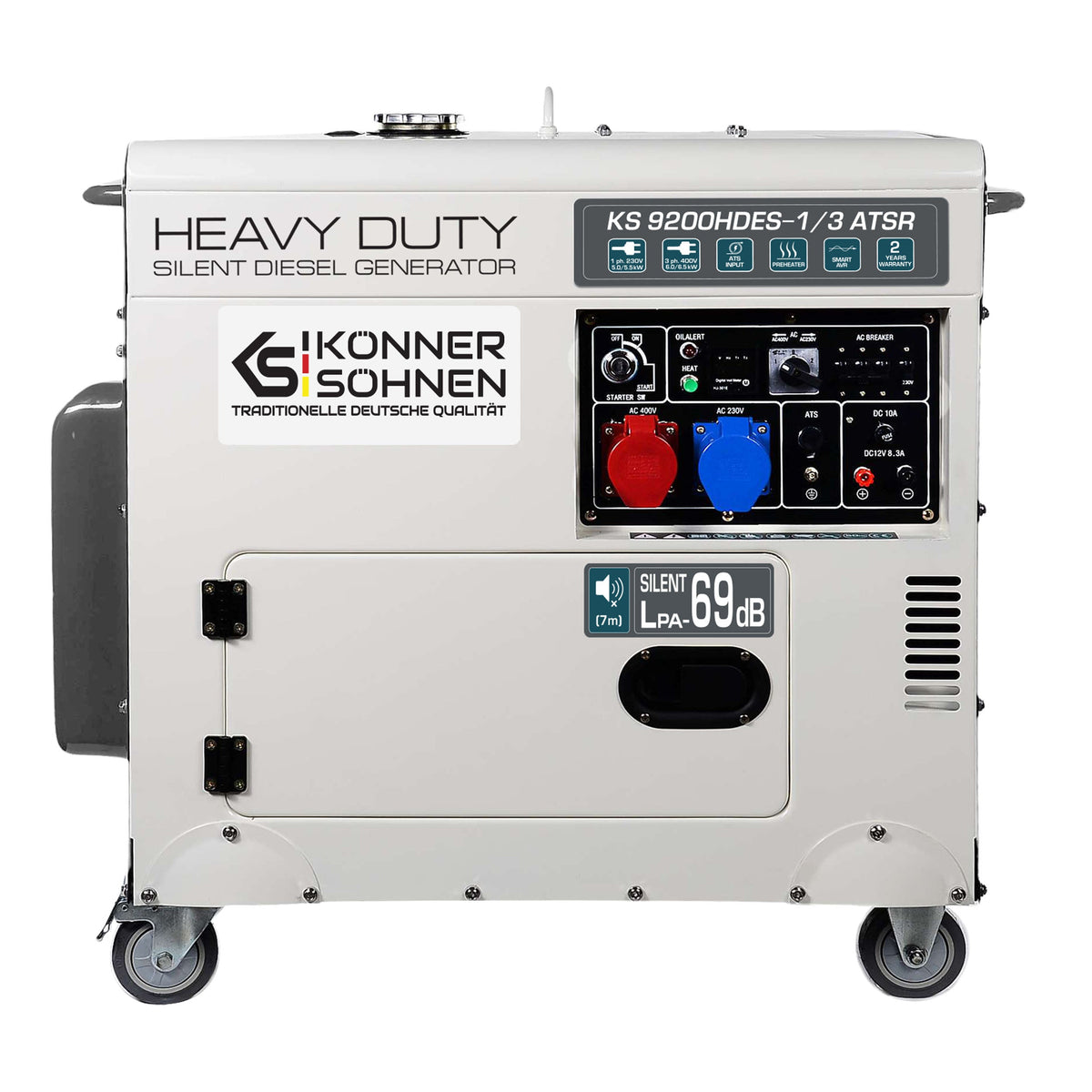 Könner & Söhnen KS 9200HDES-1/3 ATSR (EURO 5) Single/Three-Phase Diesel Generator