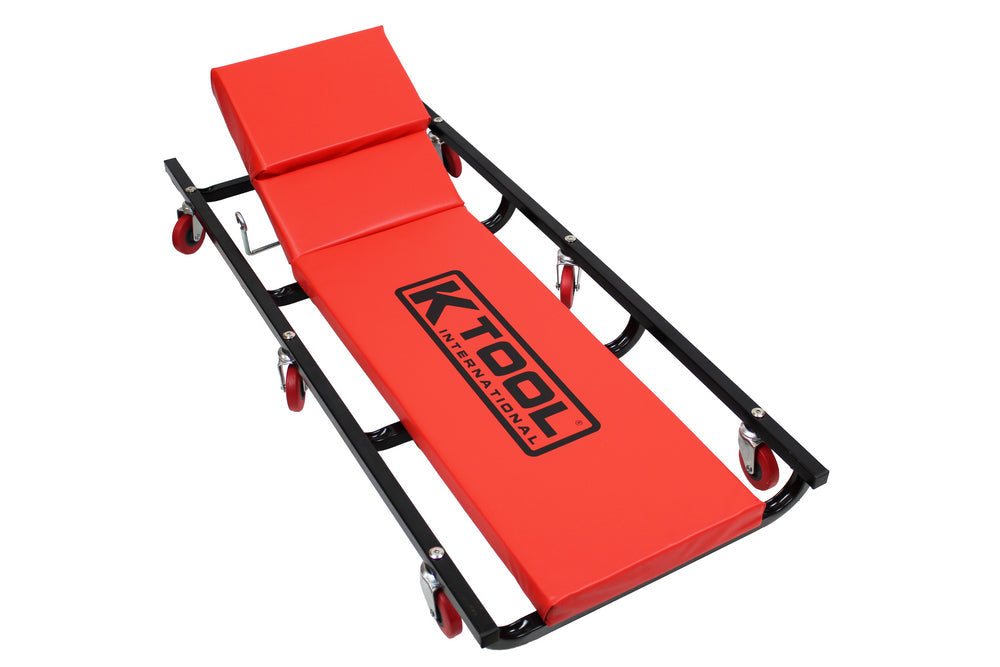 K-Tool Creeper 40 Inch Metal Frame Adjustable Headrest