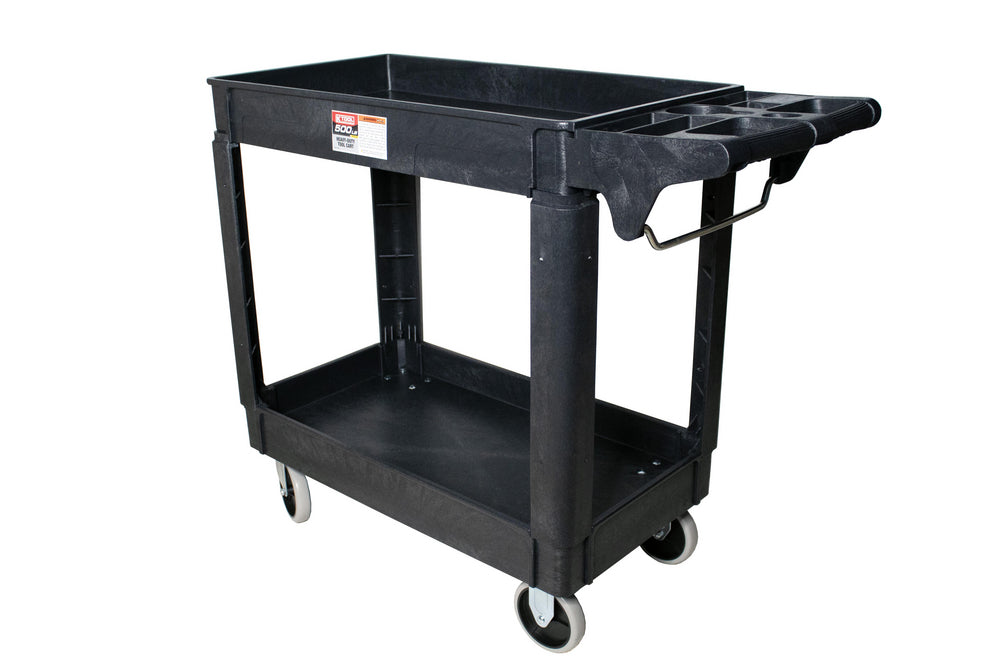 K-Tool Tool Cart HD Plastic 2 Shelf Tub Style