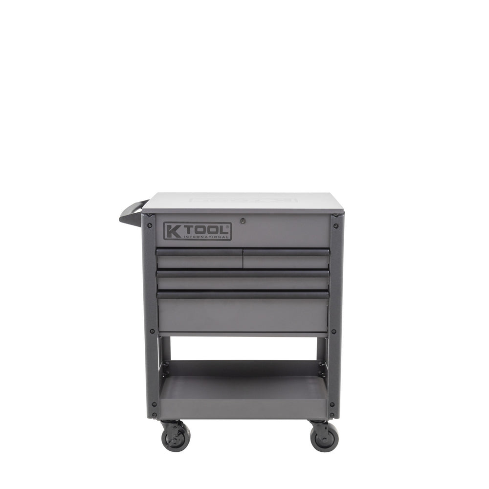 K-Tool Service Cart 35 Inch Premium 4 Drawer 500 Pound (Matte Gray)