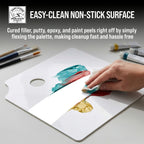 12 x 12 Inch Plastic Body Filler Mixing Palette (2 Pack) for Automotive Body Fillers, Putties, Glazes, Epoxy Resin, Fiberglass, Paint, Caulk, Glues &