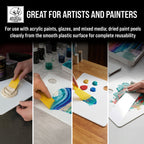 12 x 12 Inch Plastic Body Filler Mixing Palette (2 Pack) for Automotive Body Fillers, Putties, Glazes, Epoxy Resin, Fiberglass, Paint, Caulk, Glues &