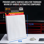 Multi-Layered Disposable Paper Body Filler Mixing Board (100 Sheets) - Automotive Body Filler Spreader Board, Clean Sheets for Mixing