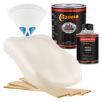 Wimbledon White - Hot Rod Flatz Flat Matte Satin Urethane Auto Paint - Complete Quart Paint Kit