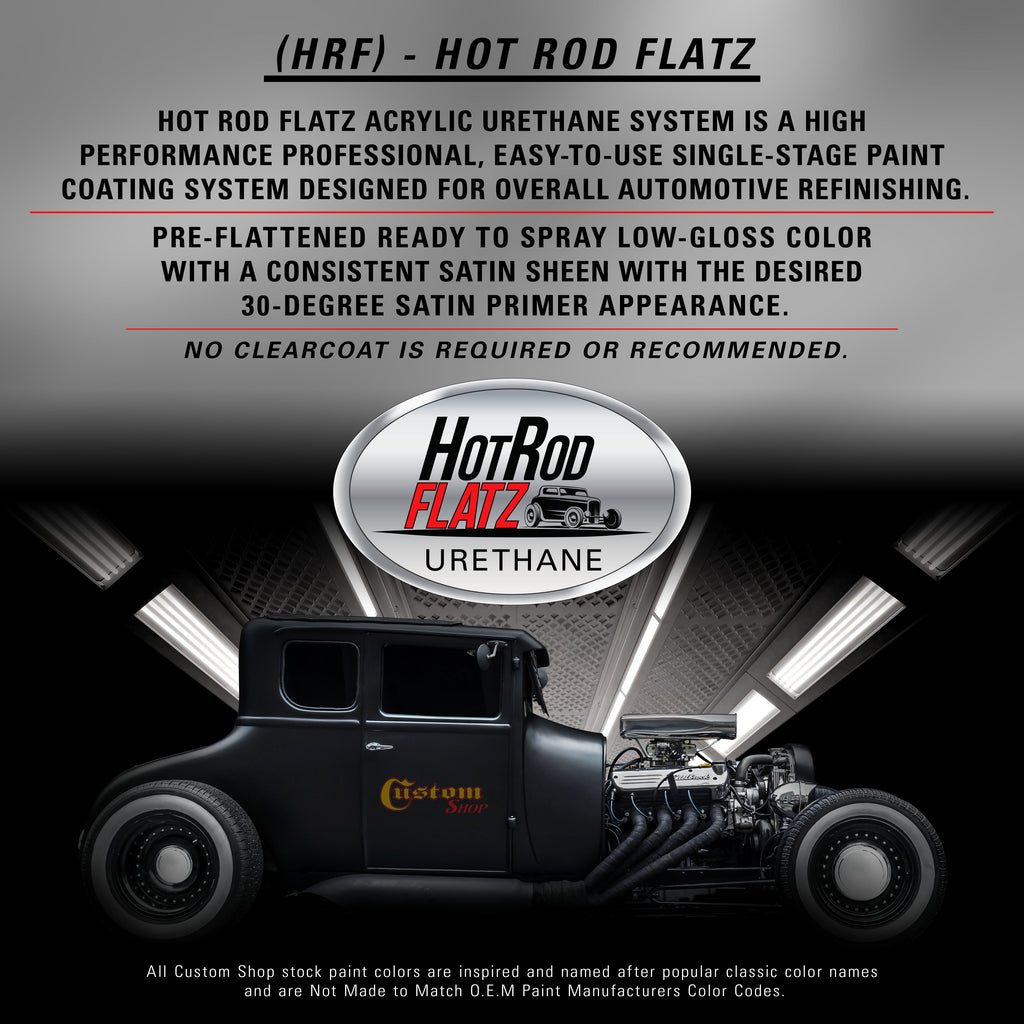 Linen White - Hot Rod Flatz Flat Matte Satin Urethane Auto Paint - Complete Gallon Paint Kit Coating