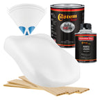 Linen White - Hot Rod Flatz Flat Matte Satin Urethane Auto Paint - Complete Quart Paint Kit Coating