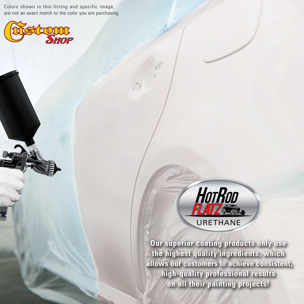 Pure White - Hot Rod Flatz Flat Matte Satin Urethane Auto Paint - Complete Gallon Paint Kit Coating