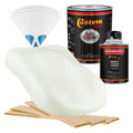 Grand Prix White - Hot Rod Flatz Flat Matte Satin Urethane Auto Paint - Complete Quart Paint Kit