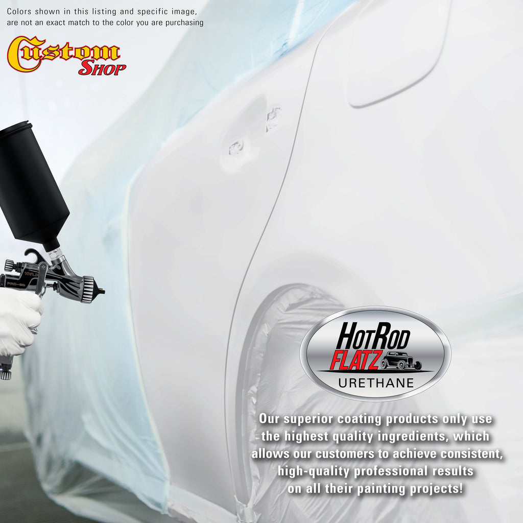 Championship White - Hot Rod Flatz Flat Matte Satin Urethane Auto Paint - Complete Quart Paint Kit