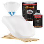 Wispy White - Hot Rod Flatz Flat Matte Satin Urethane Auto Paint - Complete Quart Paint Kit Coating