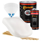 Oxford White - Hot Rod Flatz Flat Matte Satin Urethane Auto Paint - Complete Gallon Paint Kit Coating