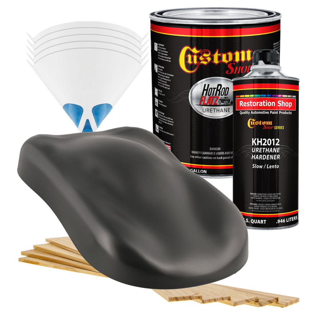 Machinery Gray - Hot Rod Flatz Flat Matte Satin Urethane Auto Paint - Complete Gallon Paint Kit