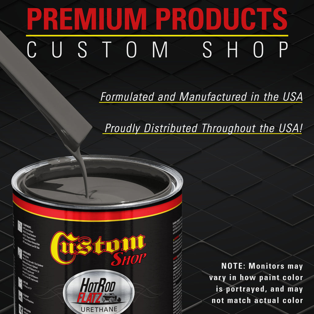 Machinery Gray - Hot Rod Flatz Flat Matte Satin Urethane Auto Paint - Complete Quart Paint Kit