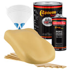 Buckskin Tan - Hot Rod Flatz Flat Matte Satin Urethane Auto Paint - Complete Gallon Paint Kit Coating