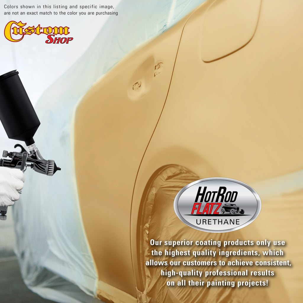 Buckskin Tan - Hot Rod Flatz Flat Matte Satin Urethane Auto Paint - Complete Gallon Paint Kit Coating