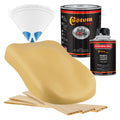 Buckskin Tan - Hot Rod Flatz Flat Matte Satin Urethane Auto Paint - Complete Quart Paint Kit Coating
