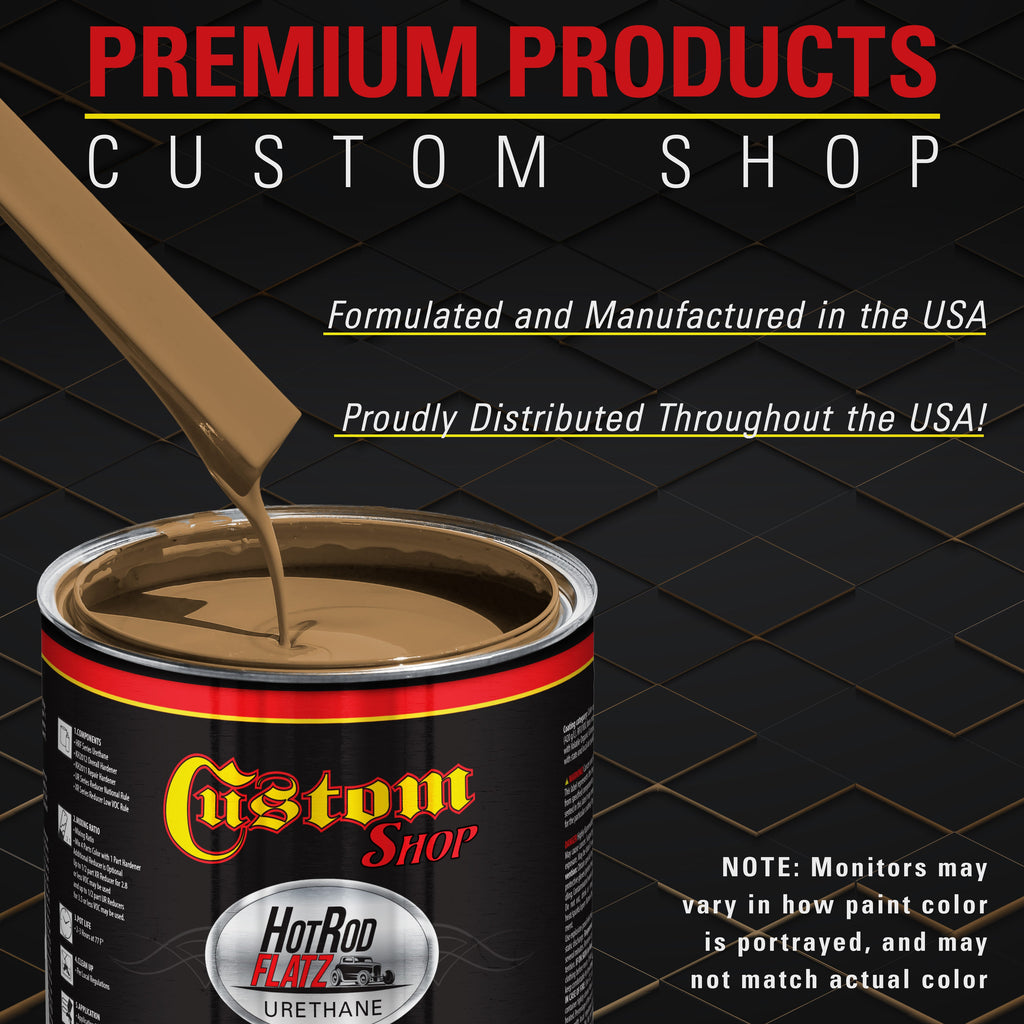 Dakota Brown - Hot Rod Flatz Flat Matte Satin Urethane Auto Paint - Complete Gallon Paint Kit Coating
