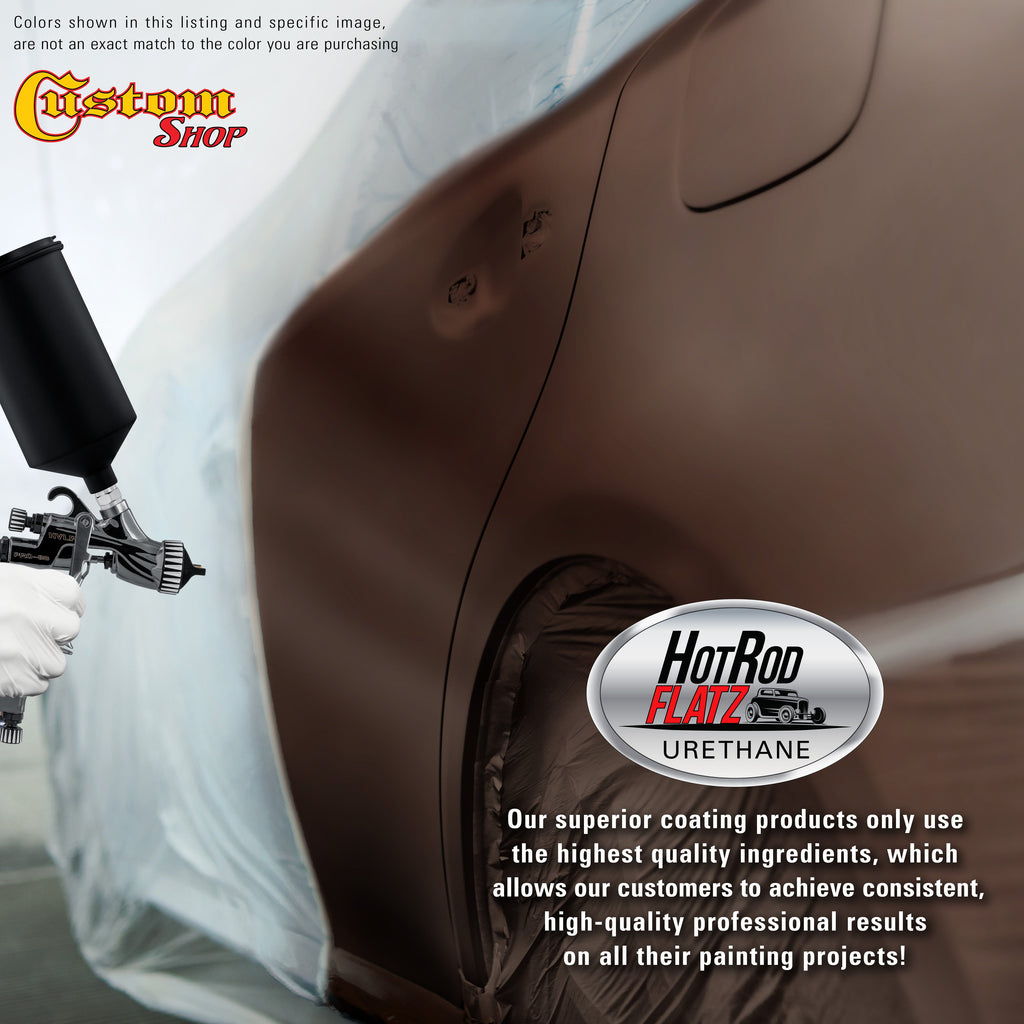 Dark Brown - Hot Rod Flatz Flat Matte Satin Urethane Auto Paint - Complete Gallon Paint Kit Coating