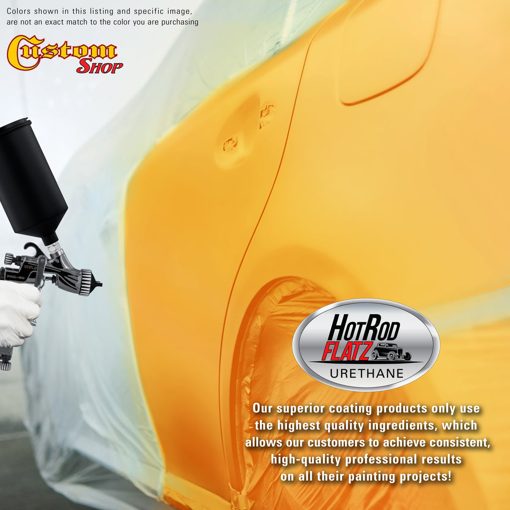 Komatsu Yellow - Hot Rod Flatz Flat Matte Satin Urethane Auto Paint - Complete Gallon Paint Kit