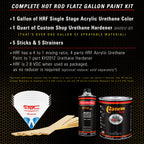 School Bus Yellow - Hot Rod Flatz Flat Matte Satin Urethane Auto Paint - Complete Gallon Paint Kit