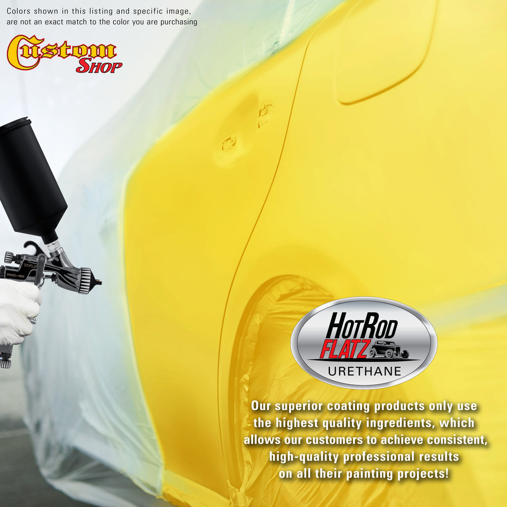 Electric Yellow - Hot Rod Flatz Flat Matte Satin Urethane Auto Paint - Complete Gallon Paint Kit