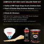 Canary Yellow - Hot Rod Flatz Flat Matte Satin Urethane Auto Paint - Complete Gallon Paint Kit