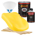 Canary Yellow - Hot Rod Flatz Flat Matte Satin Urethane Auto Paint - Complete Quart Paint Kit Coating