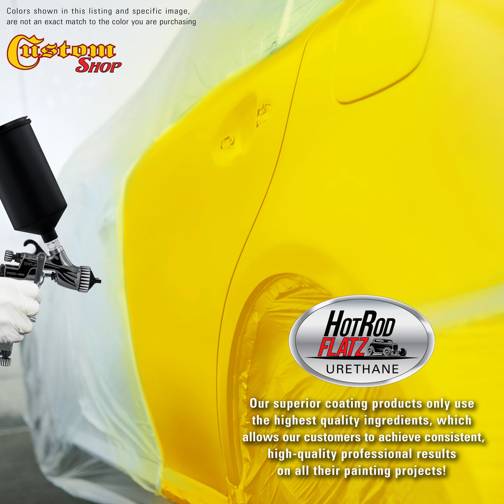 Viper Yellow - Hot Rod Flatz Flat Matte Satin Urethane Auto Paint - Complete Gallon Paint Kit Coating