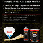 Citrus Yellow - Hot Rod Flatz Flat Matte Satin Urethane Auto Paint - Complete Gallon Paint Kit