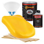 Citrus Yellow - Hot Rod Flatz Flat Matte Satin Urethane Auto Paint - Complete Quart Paint Kit Coating