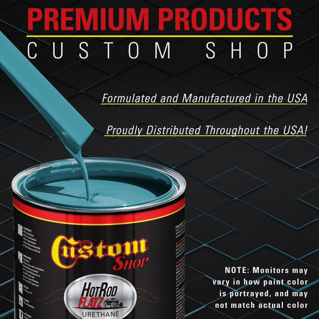 Medium Blue - Hot Rod Flatz Flat Matte Satin Urethane Auto Paint - Complete Gallon Paint Kit Coating