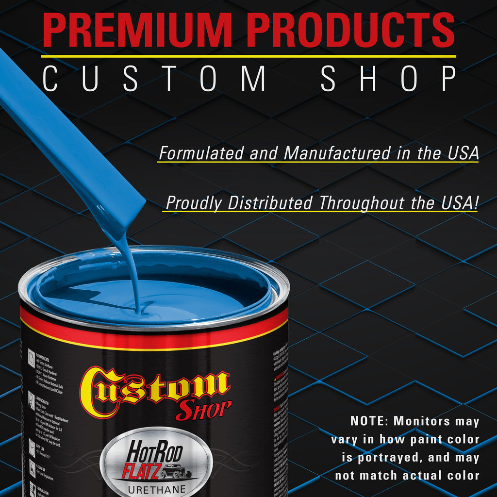 Grabber Blue - Hot Rod Flatz Flat Matte Satin Urethane Auto Paint - Complete Gallon Paint Kit Coating