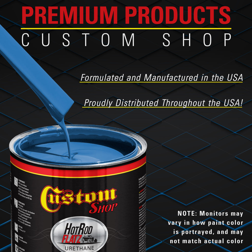 Coastal Highway Blue - Hot Rod Flatz Flat Matte Satin Urethane Auto Paint - Complete Gallon Paint Kit