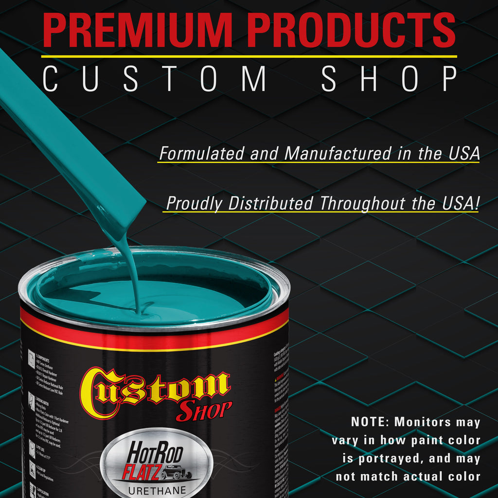 Bright Racing Aqua - Hot Rod Flatz Flat Matte Satin Urethane Auto Paint - Complete Gallon Paint Kit