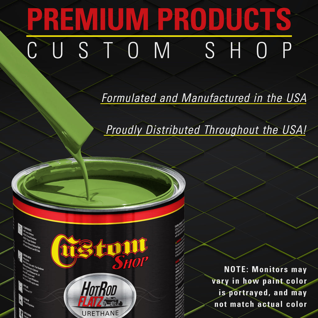 Sublime Green - Hot Rod Flatz Flat Matte Satin Urethane Auto Paint - Complete Quart Paint Kit Coating