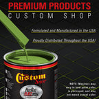 Sublime Green - Hot Rod Flatz Flat Matte Satin Urethane Auto Paint - Complete Quart Paint Kit Coating