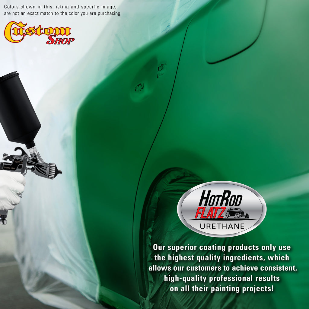 Emerald Green - Hot Rod Flatz Flat Matte Satin Urethane Auto Paint - Complete Gallon Paint Kit