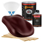 Carmine Red - Hot Rod Flatz Flat Matte Satin Urethane Auto Paint - Complete Quart Paint Kit Coating