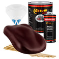 Burgundy - Hot Rod Flatz Flat Matte Satin Urethane Auto Paint - Complete Gallon Paint Kit Coating, 4:1