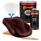 Burgundy - Hot Rod Flatz Flat Matte Satin Urethane Auto Paint - Complete Gallon Paint Kit Coating, 4:1