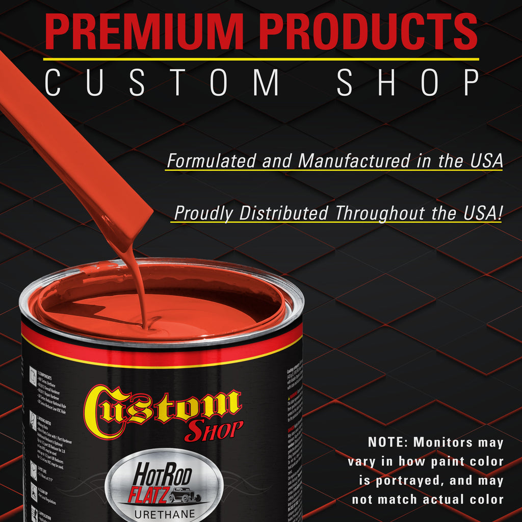 Reptile Red - Hot Rod Flatz Flat Matte Satin Urethane Auto Paint - Complete Gallon Paint Kit Coating