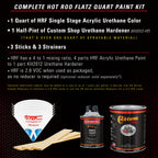 Pro Street Red - Hot Rod Flatz Flat Matte Satin Urethane Auto Paint - Complete Quart Paint Kit