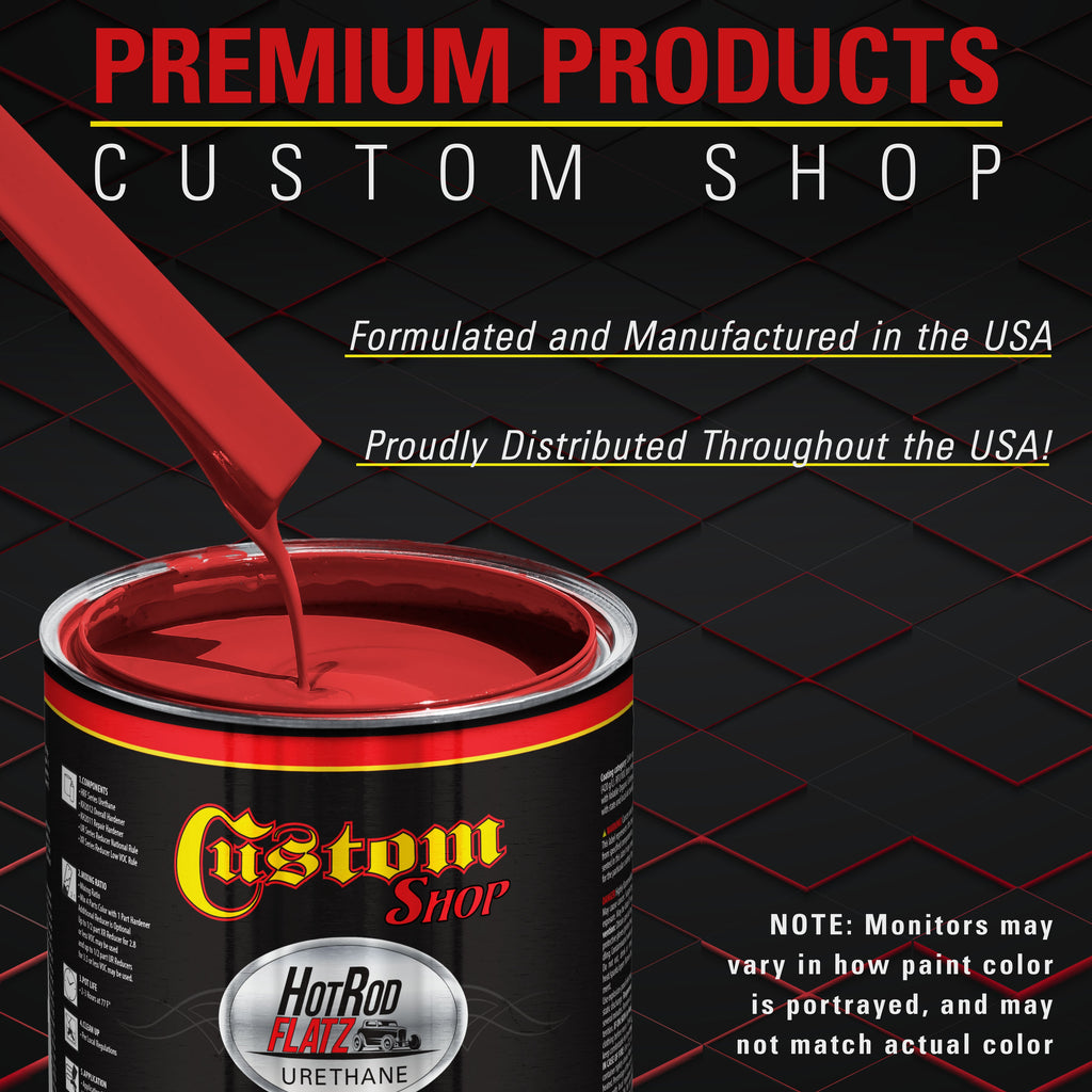 Torch Red - Hot Rod Flatz Flat Matte Satin Urethane Auto Paint - Complete Gallon Paint Kit Coating
