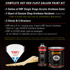 Jalapeno Bright Red - Hot Rod Flatz Flat Matte Satin Urethane Auto Paint - Complete Gallon Paint Kit
