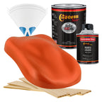 Speed Orange - Hot Rod Flatz Flat Matte Satin Urethane Auto Paint - Complete Quart Paint Kit Coating