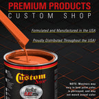 Speed Orange - Hot Rod Flatz Flat Matte Satin Urethane Auto Paint - Complete Quart Paint Kit Coating
