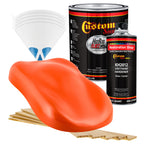 Charger Orange - Hot Rod Flatz Flat Matte Satin Urethane Auto Paint - Complete Gallon Paint Kit