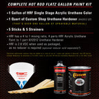 Charger Orange - Hot Rod Flatz Flat Matte Satin Urethane Auto Paint - Complete Gallon Paint Kit